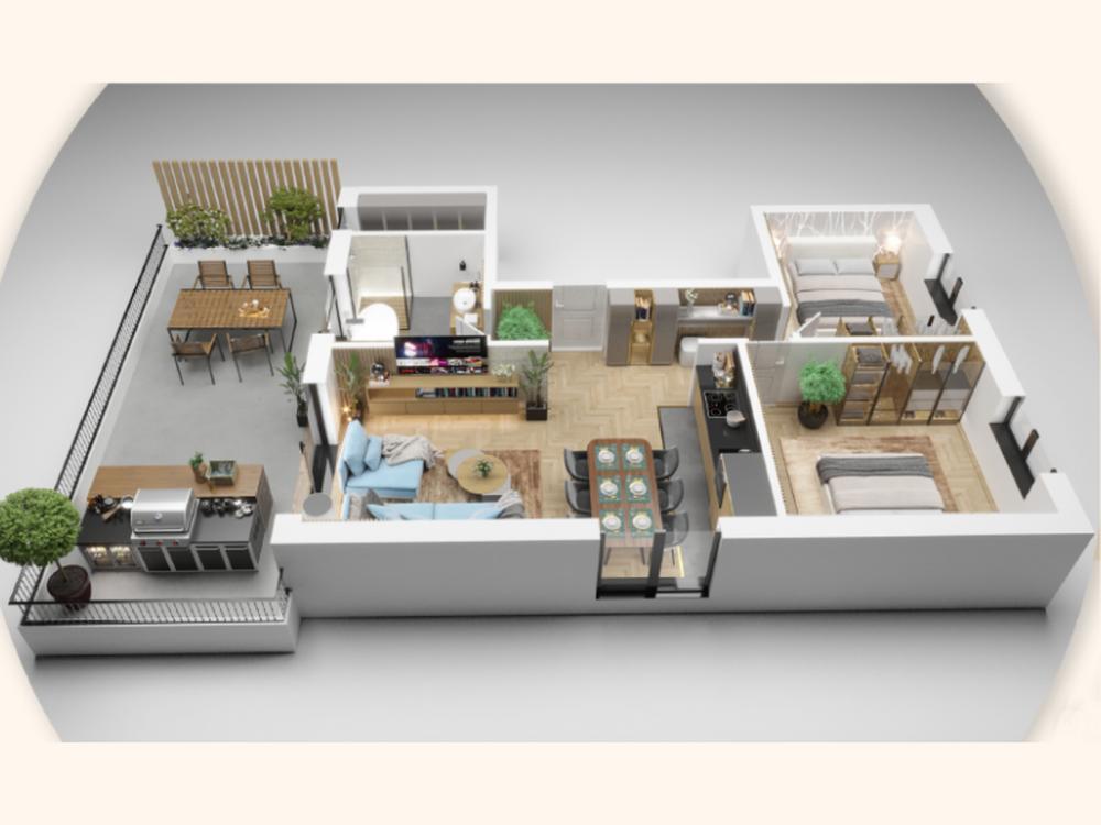 Glavna slika -Fenomenalan komplex apartmana u Vrdniku u izgradnji trosoban 58m2 - Šifra: 538831