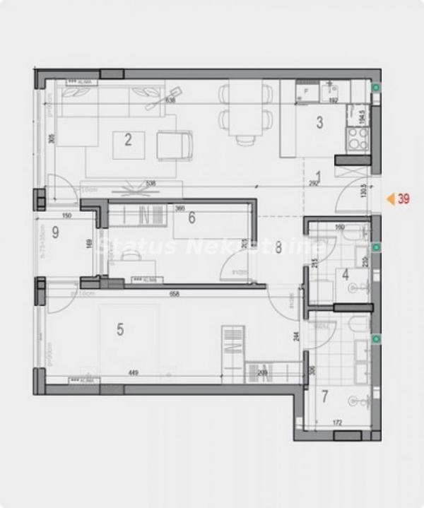 Glavna slika -Južni Telep-Lep Trosoban stan 61 m2 u Izgradnji-povraćaj PDV-a-065/385 8880