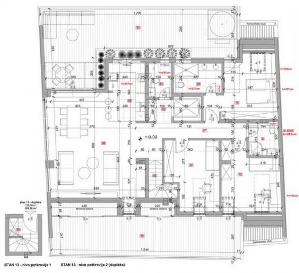 Slika 2 - Petrovaradin-Veliki PentHaus 122 m2 sa Terasom 193 m2-Useljiv na Top Lokaciji-povrat PDV-a-065/385 8880