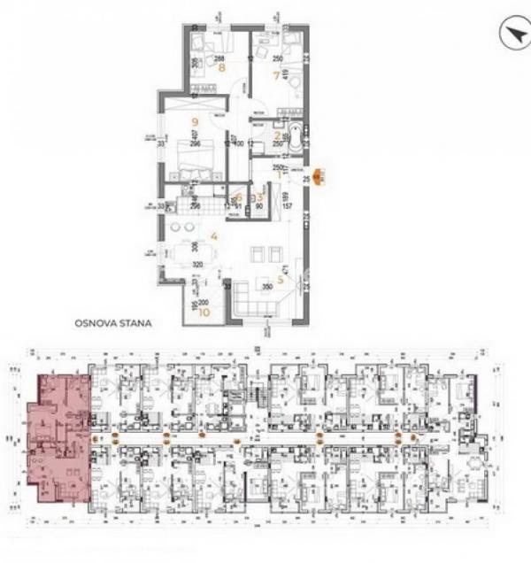 Glavna slika -Telep-Veliki Četvorosoban stan 80 m2 sa Terasom u Izgradnji-povrat PDV-065/385 8880