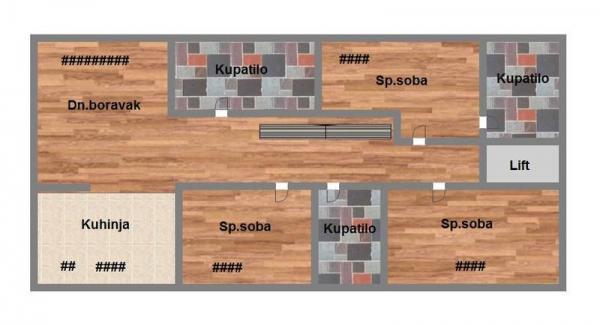 Glavna slika -Četvorosoban, PDV, Grbavica! š. 523242