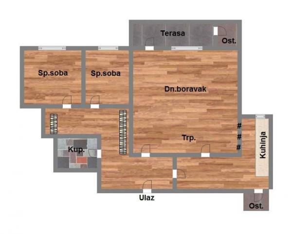 Slika 9 - Fantastična nekretnina na Novom naselju, kmompletno opremljen. š. 535929