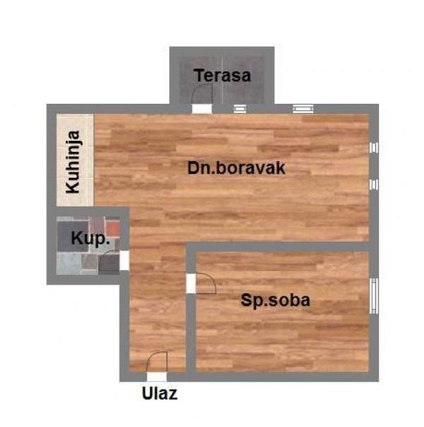 Slika 10 - Stan bez ulaganja ,mirna lokacija