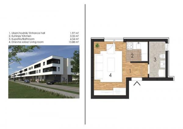 Slika 2 - Izgradnja na Adicama od pouzdanog investitora -23m2! Šifra: 539542