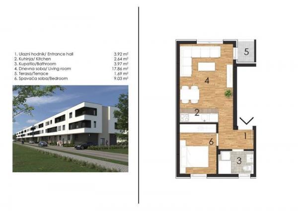 Glavna slika -Adice Dvosoban stan 38m2! Šifra: 539455
