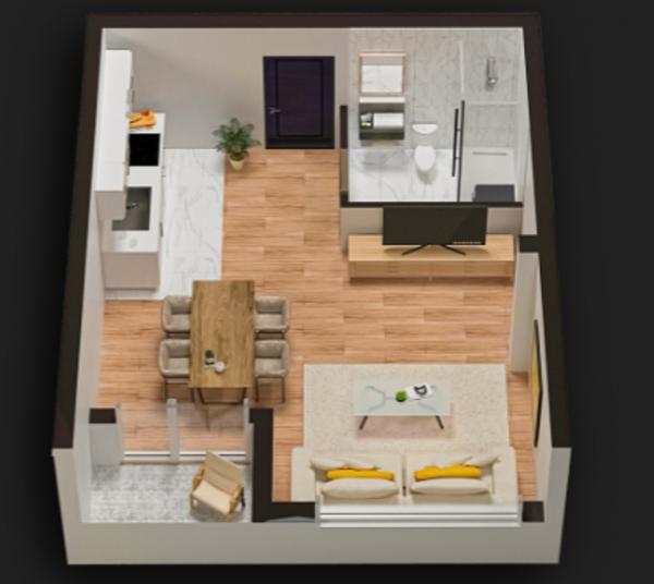 Glavna slika -Trosoban, 54m2, Novo naselje Novi Sad