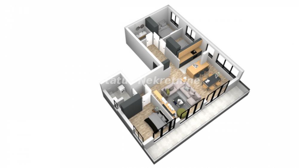 Slika 1 - Evropski Bulevar-Lep Četvorosoban Dupleks 127 m2-povraćaj PDV-a-065/385 8880