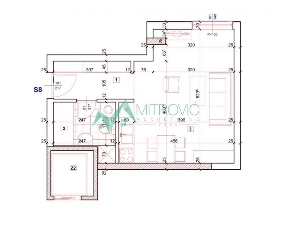Glavna slika -Novi Sad, Salajka - Garsonjera 30 m2  