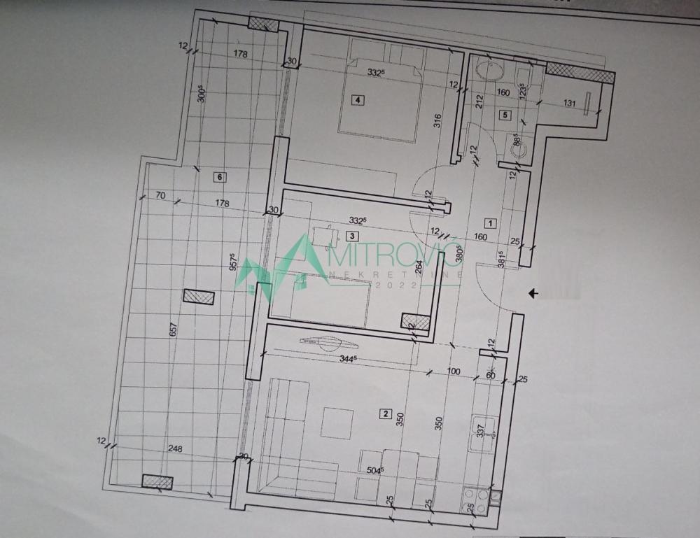 Glavna slika -Petrovaradin, Novi Majur - Dvoiposoban stan 67 m2 