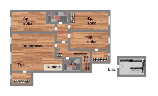 Glavna slika -Prodaja stana, 95m2, Grbavica Novi Sad