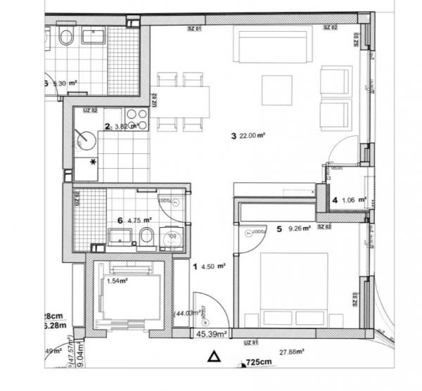 Slika 3 - Novi Sad, Centar - Nov dvosoban stan ID#1000989