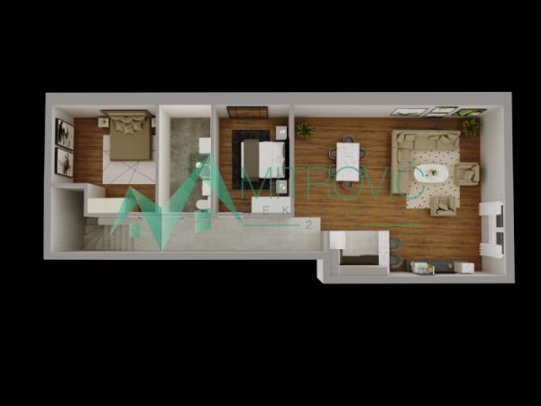 Glavna slika -Petrovaradin -Dvoiposoban stan, dupleks 70 m2 