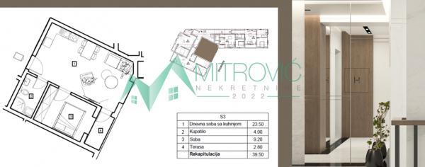 Glavna slika -Telep odličan jednoiposoban stan u fazi ugovaranja 