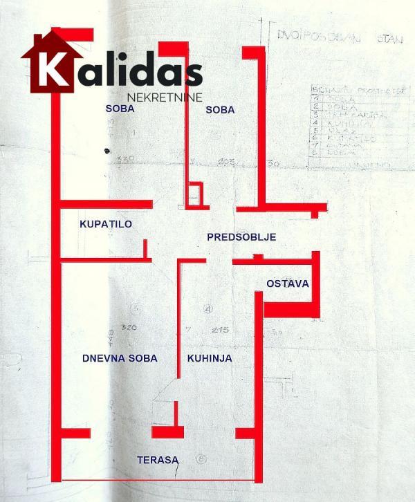 Glavna slika -Stan,NOVI SAD,DETELINARA,kv: 62, € 139000, ID: 1007716