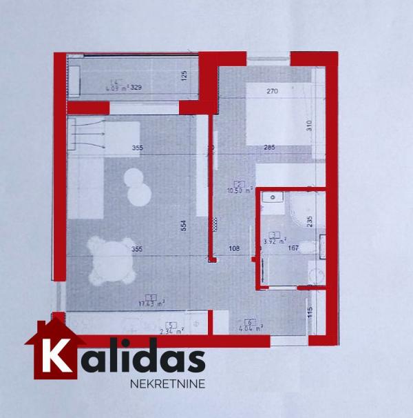 Slika 5 - Stan,NOVI SAD,TELEP,kv: 44, € 110000, ID: 1007105