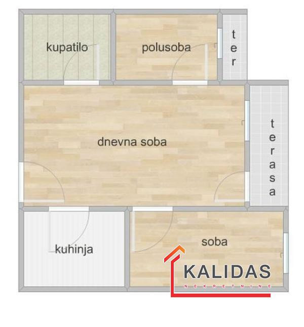 Slika 9 - Stan,NOVI SAD,NOVA DETELINARA,kv: 49, € 123600, ID: 1001294