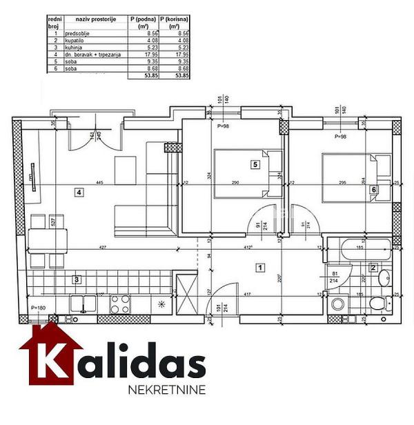 Slika 11 - Stan,PETROVARADIN,PETROVARADIN,kv: 53, € 123600, ID: 1004716