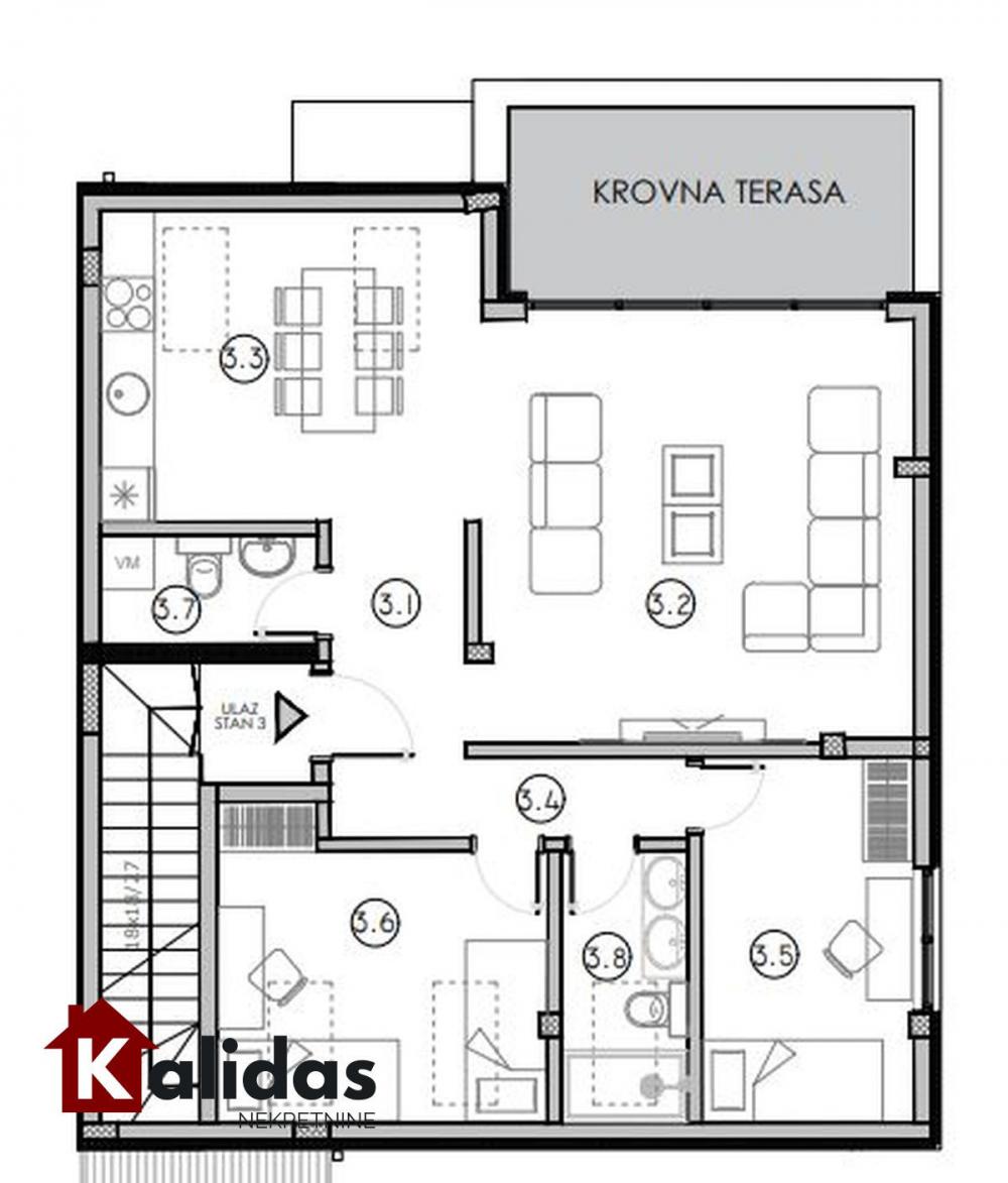 Slika 8 - Stan,FUTOG,CENTAR,kv: 78, € 124500, ID: 1007012