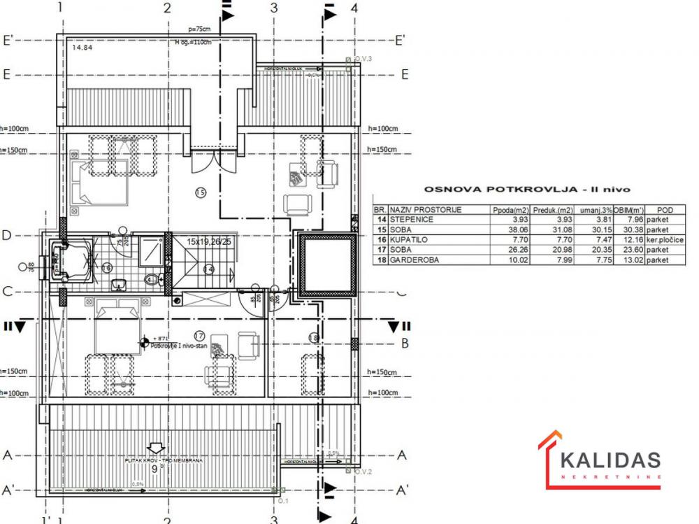 Slika 3 - Stan,NOVI SAD,BULEVAR,kv: 204, € 664350, ID: 1002207