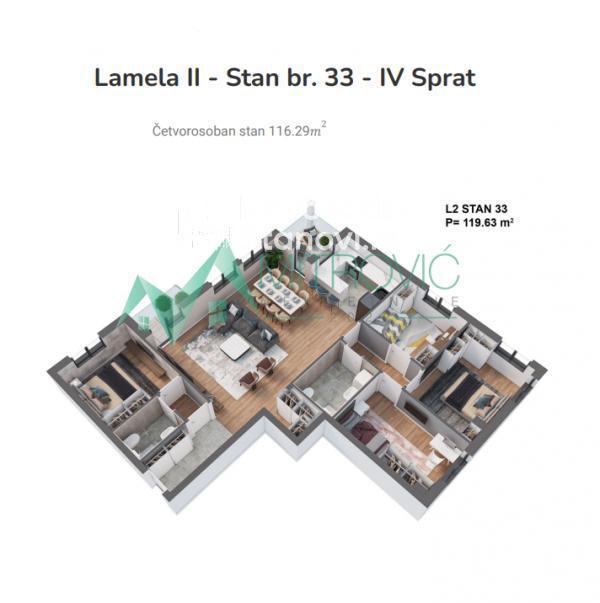 Glavna slika -Novi Sad, Bulevar Evrope - Odličan stan na atraktivnoj lokaciji - kvalitetna granja 