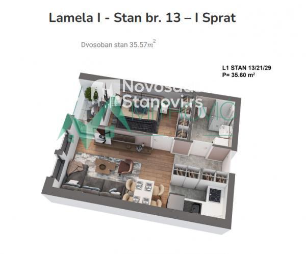 Glavna slika -Novi Sad, Bulevar Evrope - Odličan stan na atraktivnoj lokaciji - kvalitetna granja 