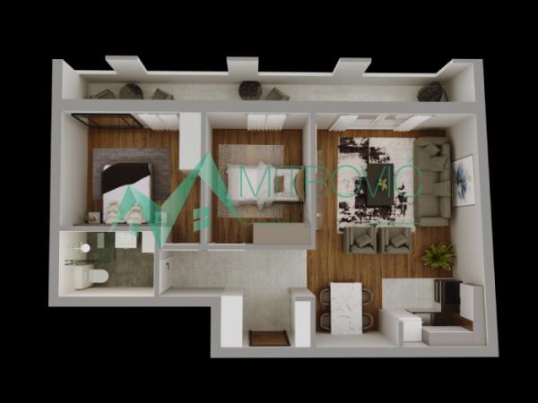 Slika 1 - Petrovaradin - Dvoiposoban stan, 62 m2 