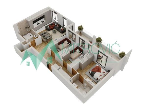 Glavna slika -Novi Sad, Salajka - Troiposoban stan  74m2 