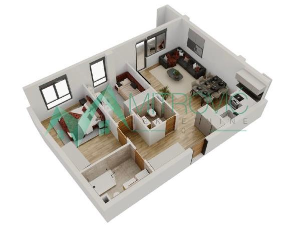 Glavna slika -Novi Sad, Salajka - Dvoiposoban stan  74m2 