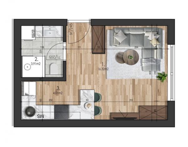 Glavna slika -Stan,NOVI SAD,TELEP,kv: 24, € 55000, ID: 1019176