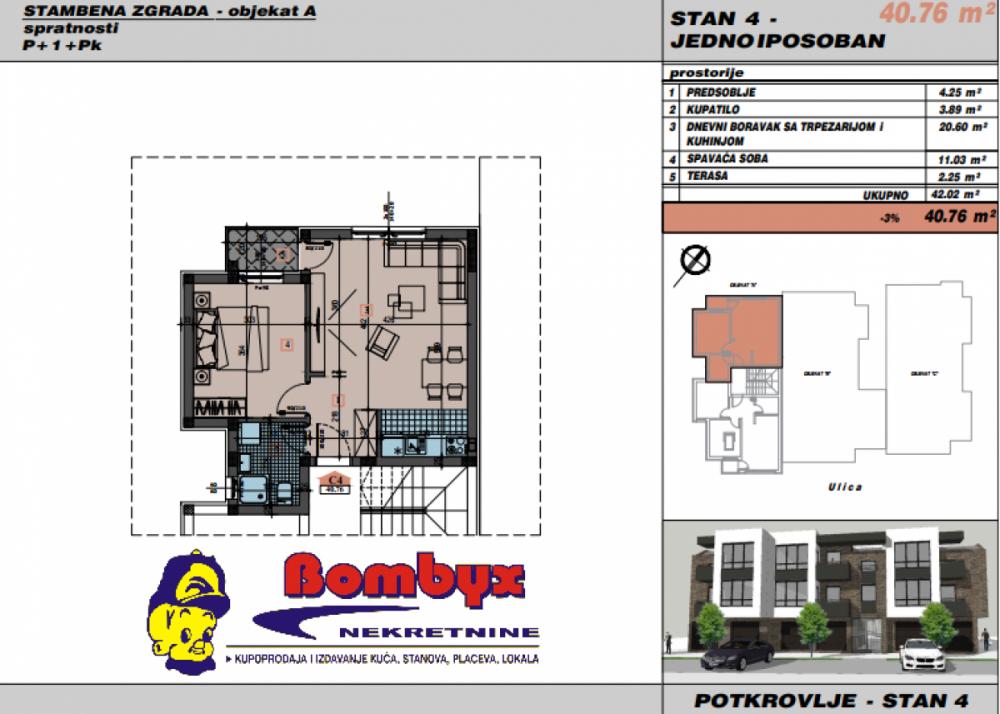 Slika 3 - Jednoiposobni stanovi 36m,38m,39m,41m u izgradnji Adice