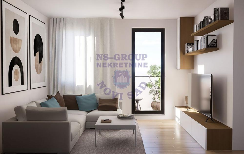 Glavna slika -Dvosoban, 35m2, Grbavica Novi Sad, sa terasom, ima lift