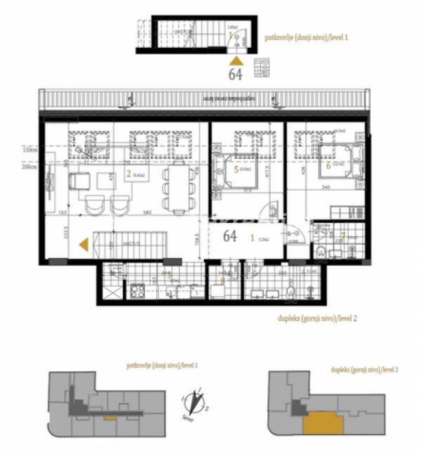 Glavna slika -Petrovaradin-Lep Trosoban Dupleks 78 m2 u mirnom kraju-povrat PDV-065/385 8880