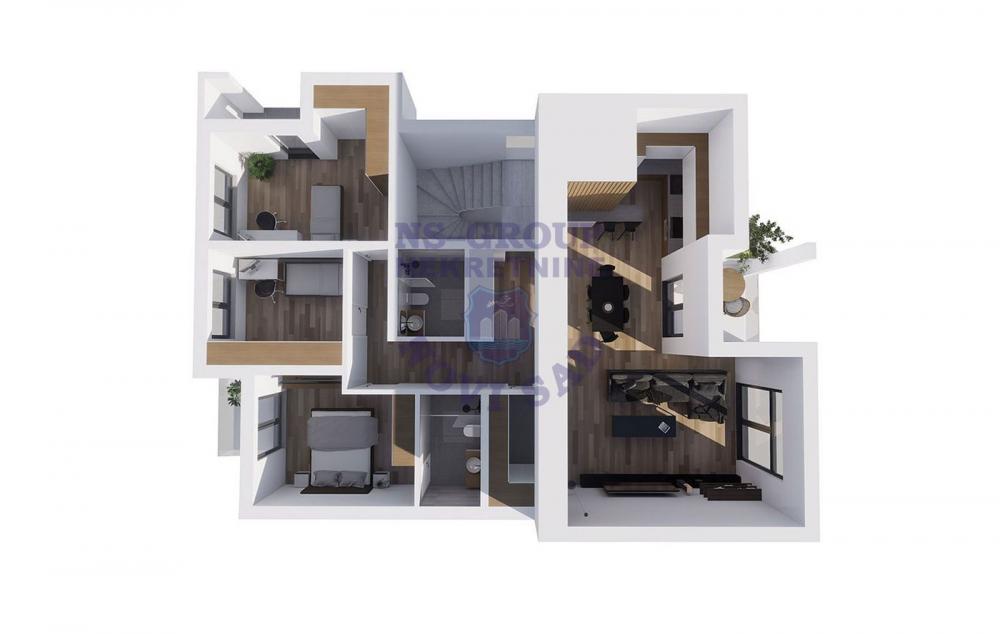 Slika 1 - Izuzetna zgrada, izgradnja, PDV, četvorosoban, Grbavica! š. 550137