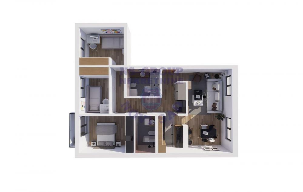 Slika 7 - Odlična izgradnja, PDV, troiposoban stan, Grbavica! š. 550136