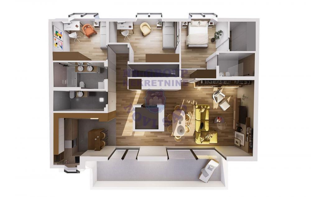 Glavna slika -Penthouse! Izuzetna zgrada, PDV! Grbavica! š. 550135