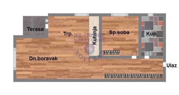 Glavna slika -Fantastičan dvosoban stan na Somborskoj rampi