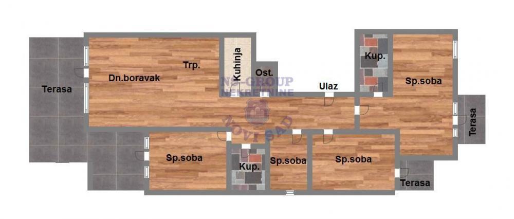 Glavna slika -Petosoban, 103m2, Telep Novi Sad