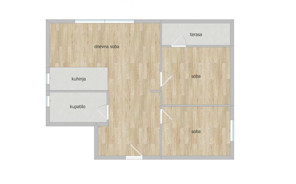 Slika 11 - Stan,NOVI SAD,BULEVAR,kv: 65.00, € 195000, ID: 1100562