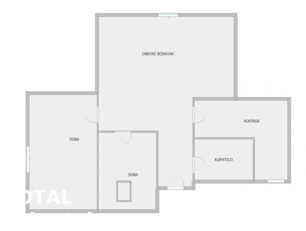 Slika 1 - Stan,NOVI SAD,TELEP,kv: 60.00, € 120000, ID: 1100935