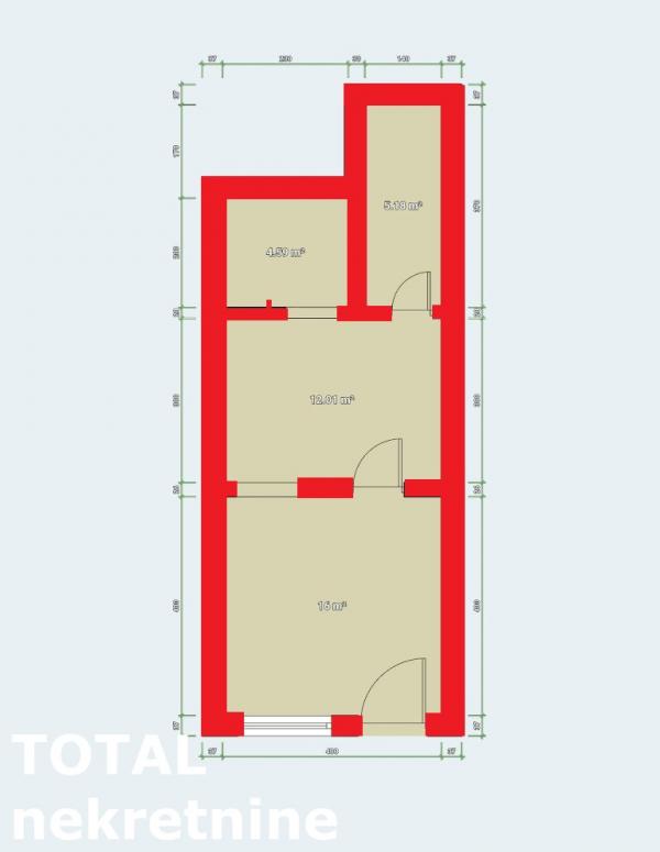 Slika 1 - Stan,NOVI SAD,PODBARA,kv: 36.00, € 87000, ID: 1099895