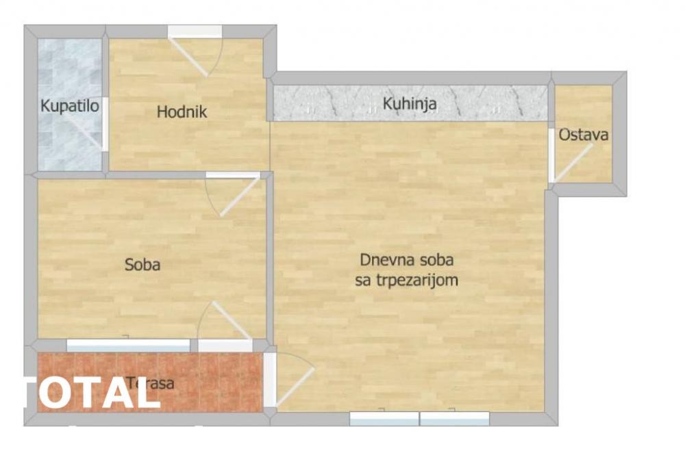 Slika 10 - Stan,NOVI SAD,SALAJKA,kv: 43.00, € 140000, ID: 1100424