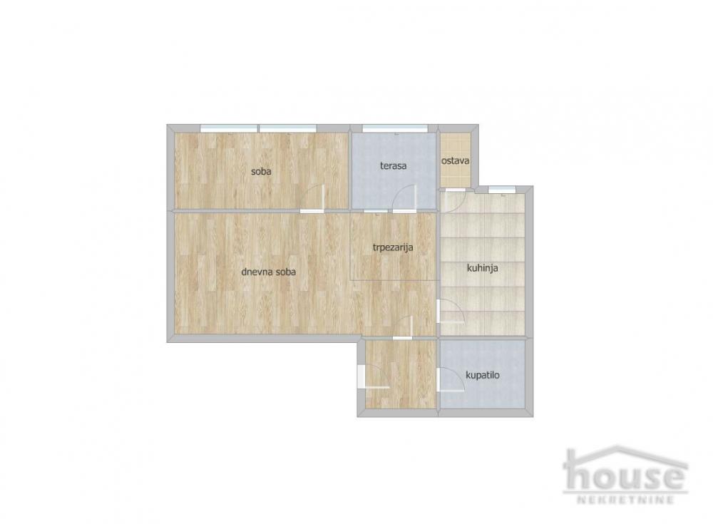 Slika 1 - Stan,NOVI SAD,BULEVAR,kv: 41.00, € 115000, ID: 1063821