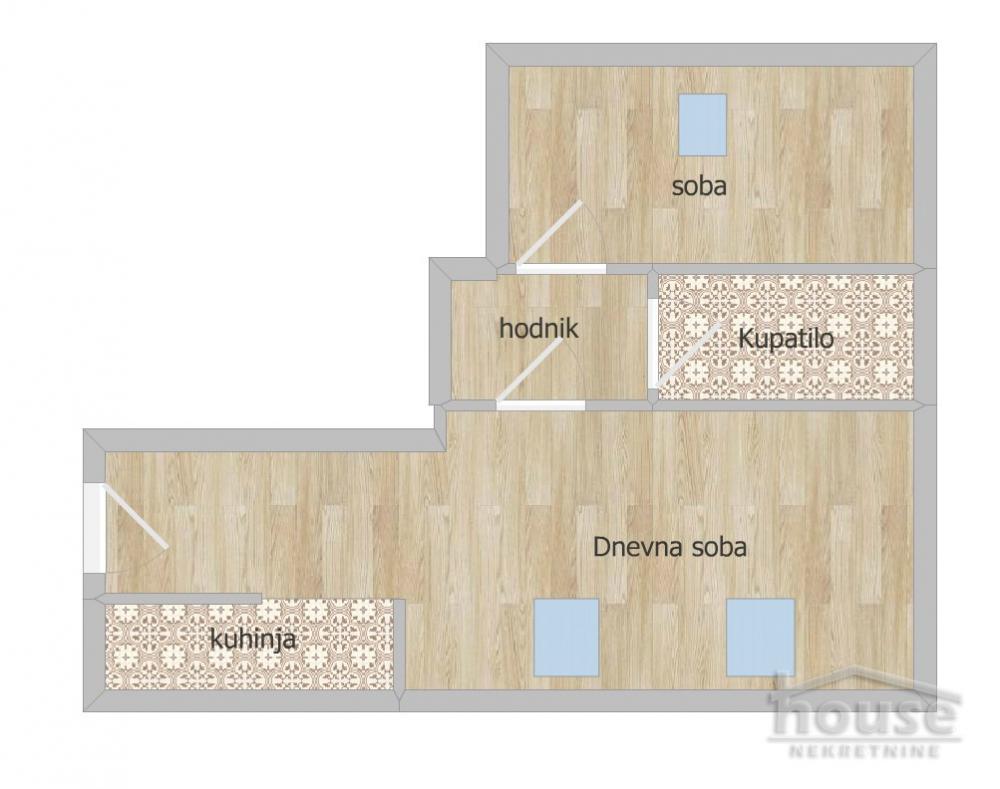 Slika 1 - Stan,NOVI SAD,BULEVAR,kv: 40.00, € 113300, ID: 1064120