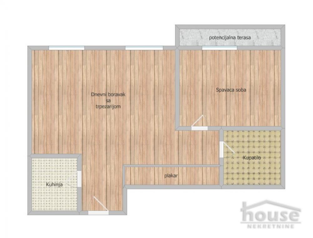 Slika 1 - Stan,NOVI SAD,GRBAVICA,kv: 51.00, € 122400, ID: 1063878