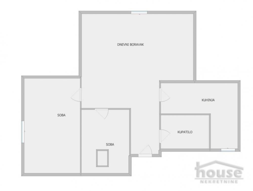 Slika 1 - Stan,NOVI SAD,BULEVAR PATRIJARHA PAVLA,kv: 60.00, € 120000, ID: 1064087