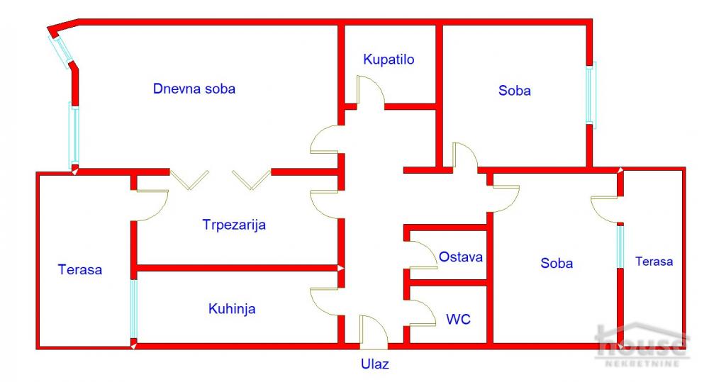 Slika 1 - Stan,NOVI SAD,CENTAR,kv: 86.00, € 329600, ID: 1062338