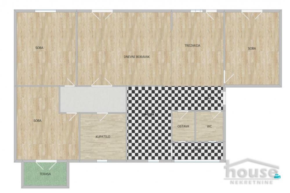 Slika 1 - Stan,NOVI SAD,CENTAR,kv: 102.00, € 247200, ID: 1064032