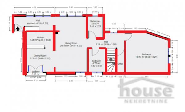 Slika 1 - Stan,NOVI SAD,CENTAR,kv: 103.00, € 200000, ID: 1062320