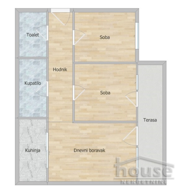 Slika 1 - Stan,NOVI SAD,NOVA DETELINARA,kv: 62.00, € 148000, ID: 1063428