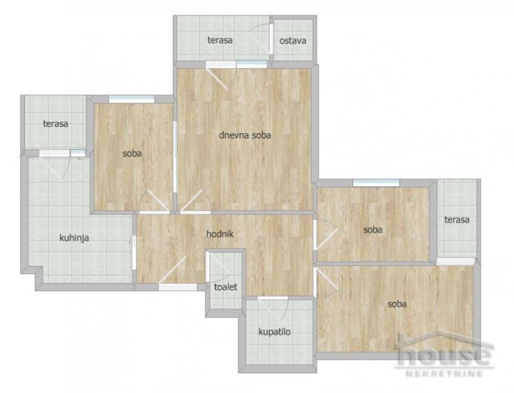 Slika 1 - Stan,NOVI SAD,BULEVAR,kv: 74.00, € 206000, ID: 1064056